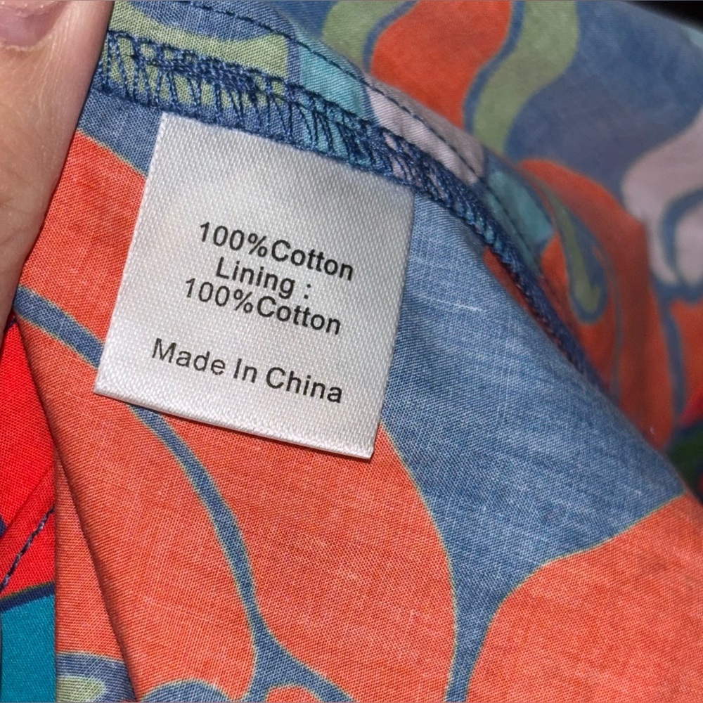 NWOT Tuckernuck Climbing Cosmos Valerie Midi Dress Size 6 Cotton Floral Tropical - Picture 14 of 16